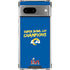 NFL Super Bowl LVI Champions Rams Google Pixel 7a Clear Case
